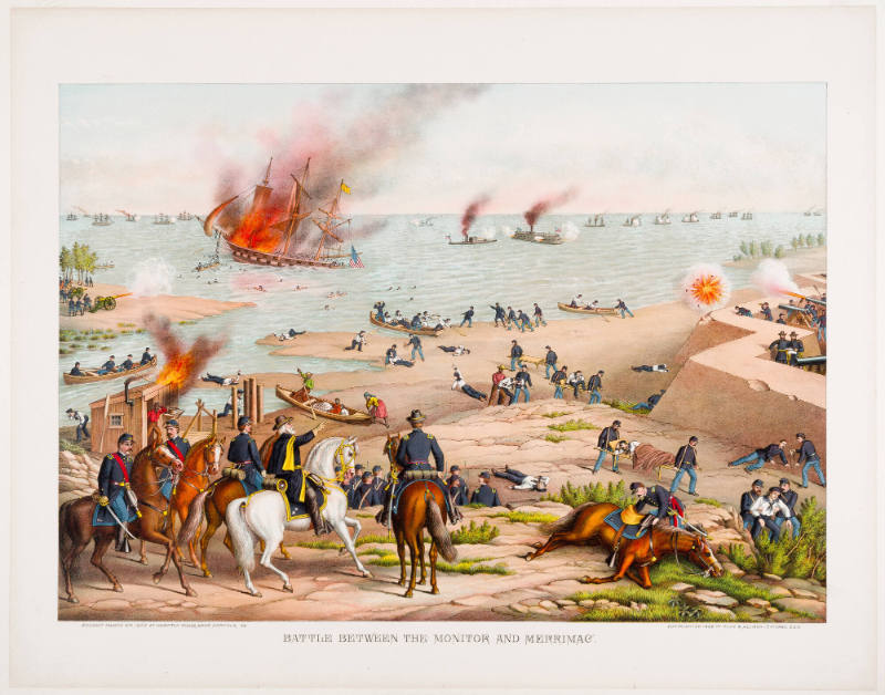 Battle between the Monitor and the Merrimac