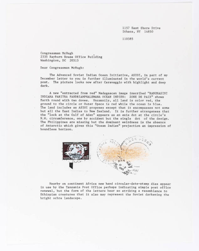 Letter to Congressman McHugh