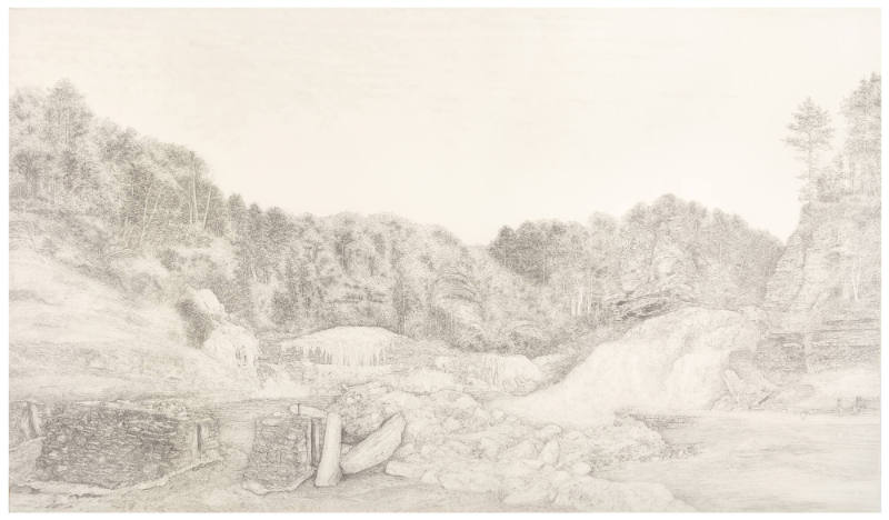 Lower Treman Falls, February 1981 (Possibly entitled 