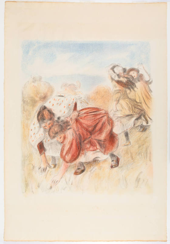 Enfants jouant à la balle (Children Playing Ball)