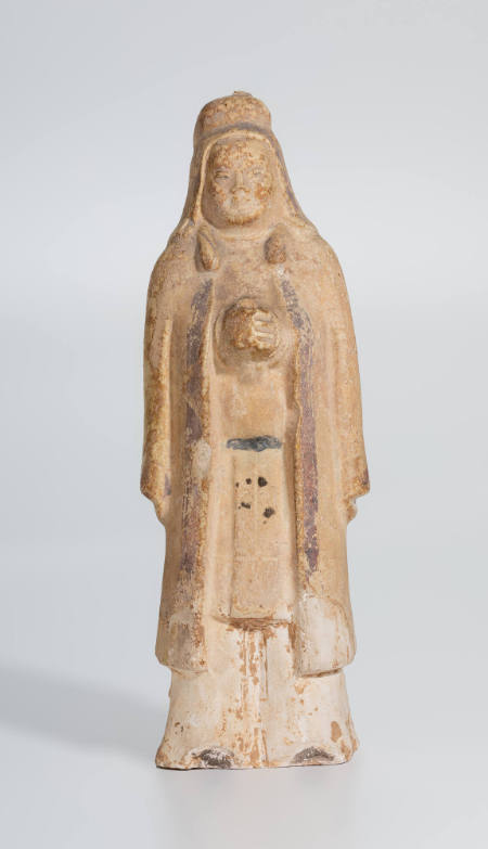 Tomb figurine: Standing Attendant of Tocharian Type