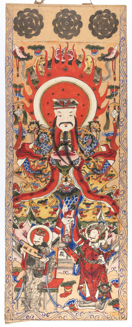 Yao ritual painting of Seng Tsiu (Jade emperor's [Nyut Hung or Yu-huang]'s alter ego.)