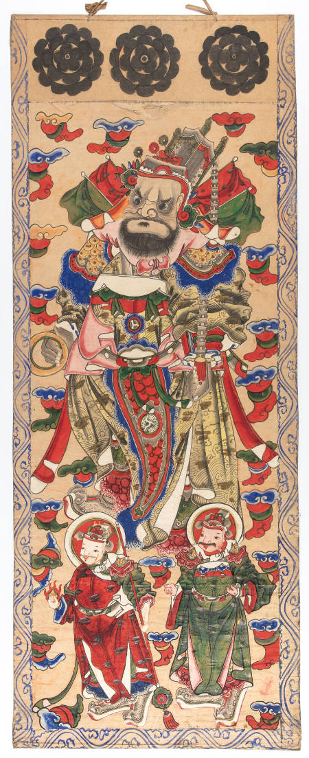 Yao ritual painting of Tsiou Yun-sui: Marshals Chao, Ma and Chang