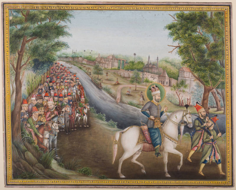 The King of Afghanistan Zaman Shah Durrani Leaving Lahore
