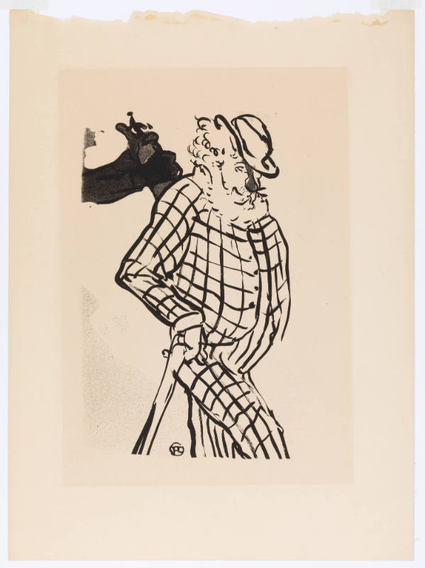 American Singer (Chanteur américain), from the Le Café Concert suite of eleven lithographs