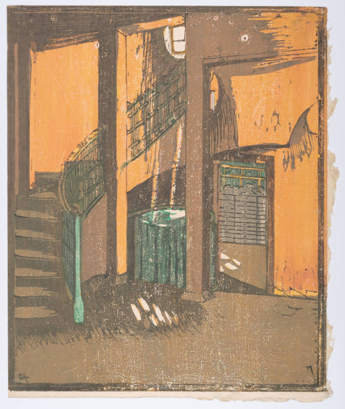 Aufgang zur Mansarde (Staircase to the Attic), plate 7 from the Goethe House Series