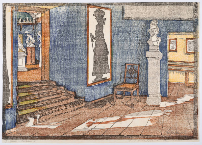 Silhouettenzimmer (Silhouette room), plate 8 from the Goethe House Series