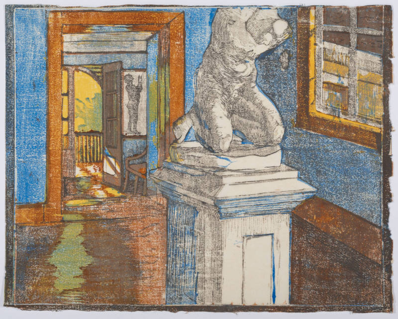 Büstenzimmer (auch: Brückenzimmer) (Bust room (also: bridge room)), plate 10 from the Goethe House Series