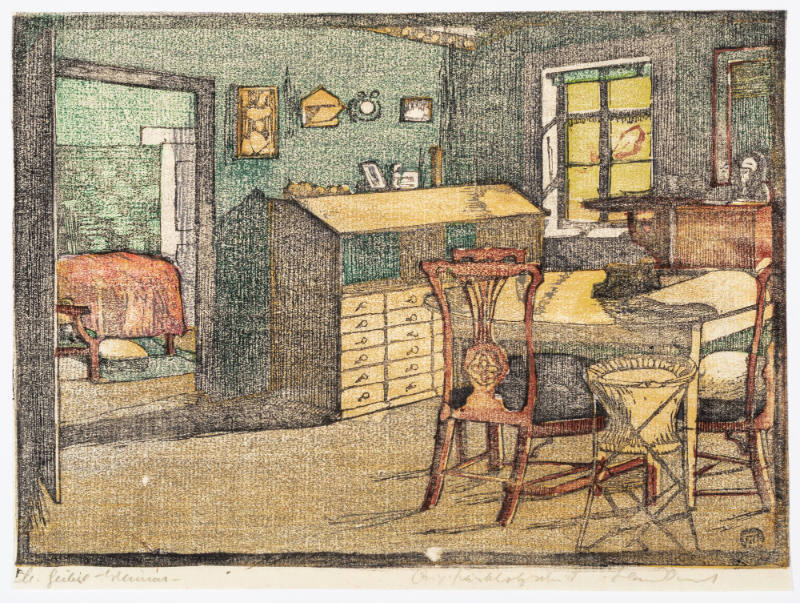 Arbeitszimmer II (Study II), plate 20 from the Goethe House Series