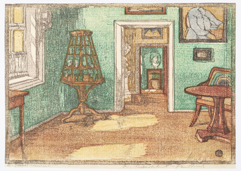 Kleines Speisezimmer (Small Dining Room), plate 21 from the Goethe House Series