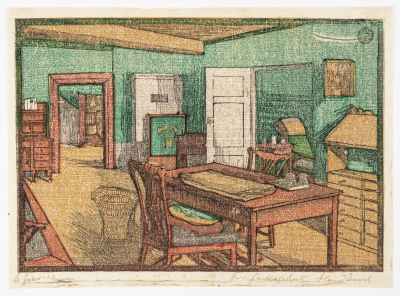 Arbeitszimmer III (Study III), plate 23 from the Goethe House Series