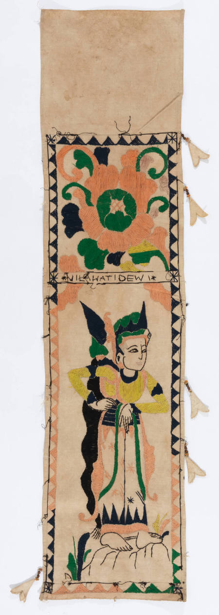 Offering cloth (lamak) depicting Nilawati Dewi