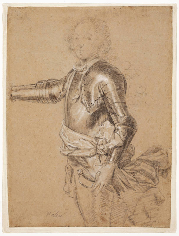 Study for the Portrait of the Dauphin Louis de France (1729–1765) in Armor