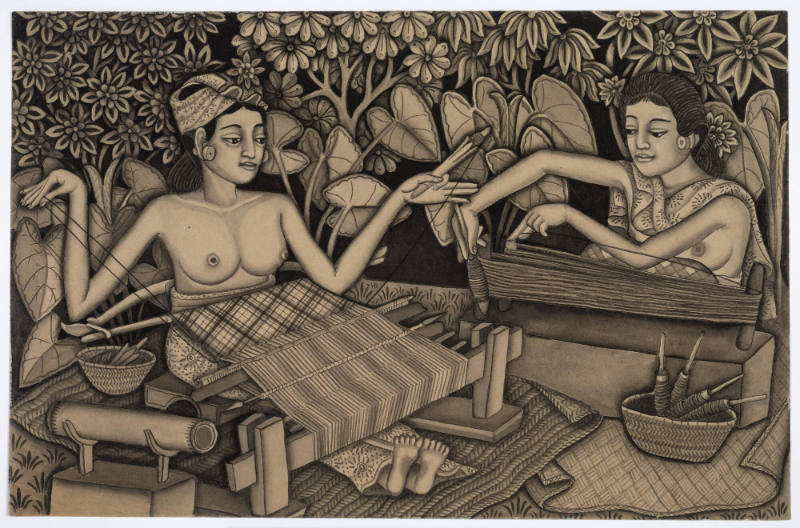 Women Spinning and Weaving