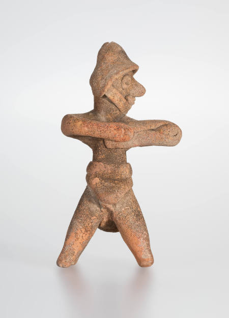 Warrior figure wielding a sling (?)