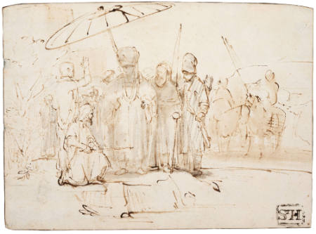 Moses and Aaron before Pharaoh