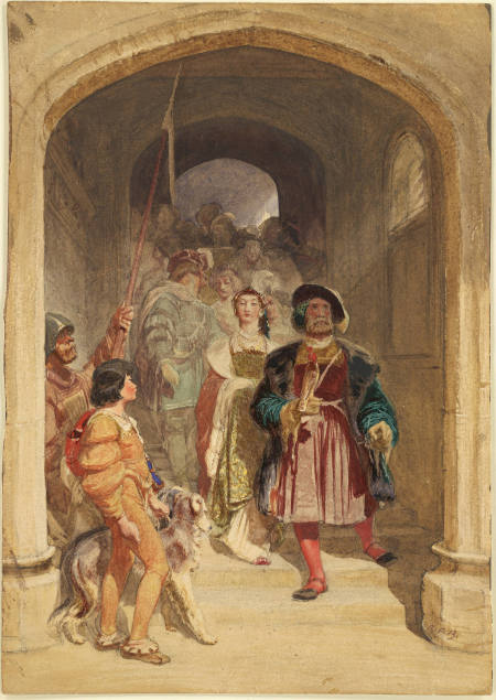 Figures in Costume of Henry VIII Period