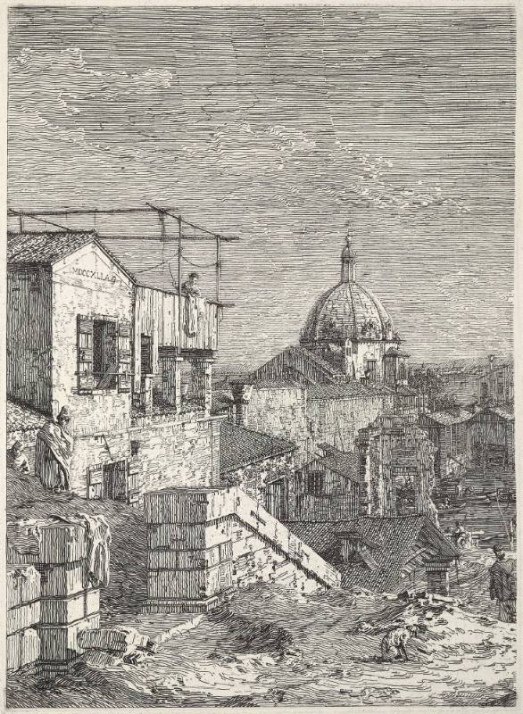 The Left Half of the Fantastic View of Venice—The House with the Inscription MDCCXLI AC
