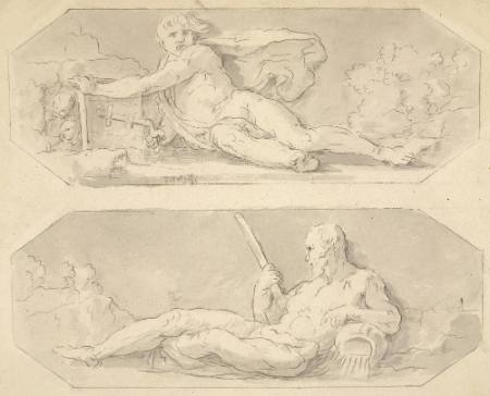 Studies of Aeolus and a River God