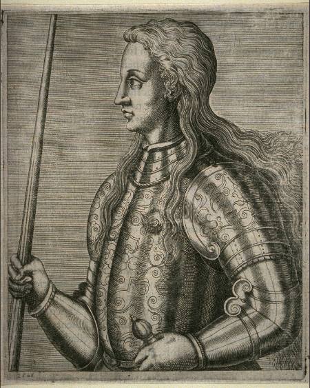 Joan of Arc, from "Les Vrais Pourtraits et Vies des Hommes Illustrés" [True Portraits and Lives of Famous Men]
