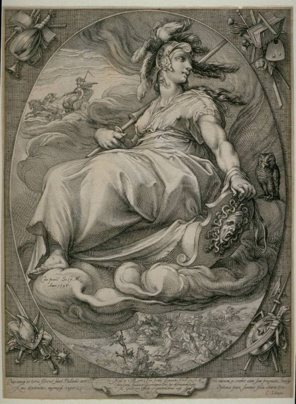 Athena Leaning on Her Shield