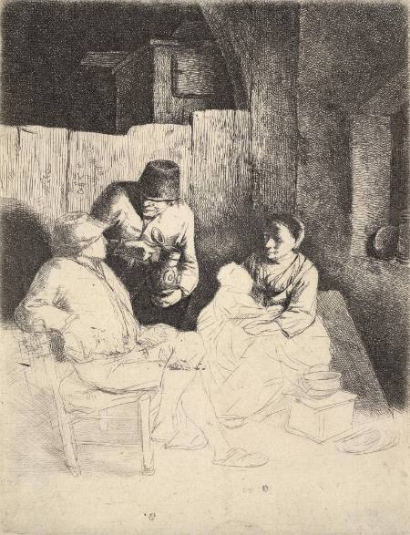 The Mother Seated in an Inn