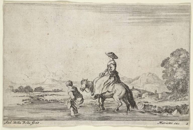 Two Peasant Women Fording a Stream