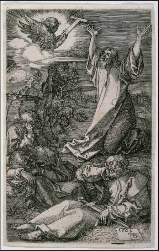 Agony in the Garden, from the Engraved Passion (Copperplate Passion), plate 2 of 16