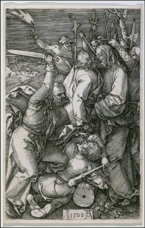 Betrayal of Christ, from the Engraved Passion (Copper-plate Passion) plate 3 of 16