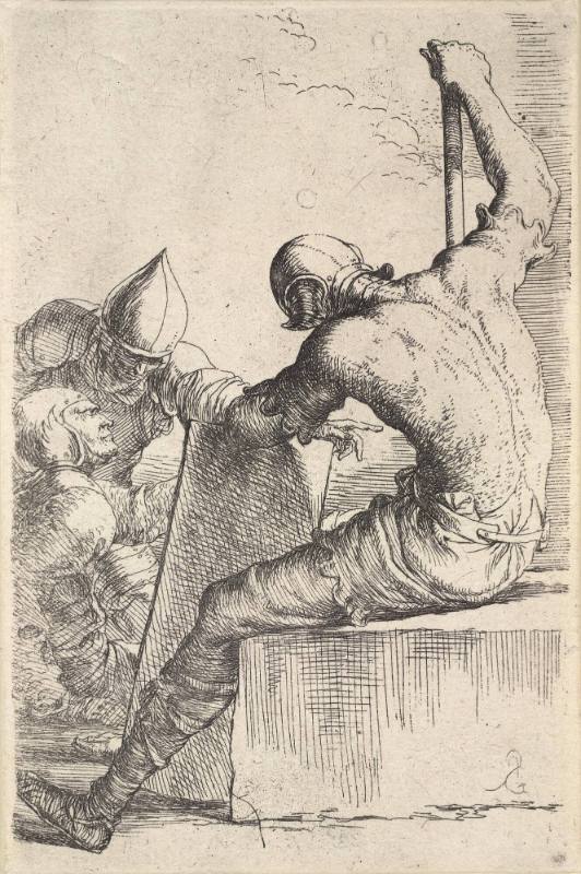 Seated Soldier Leaning on Shield