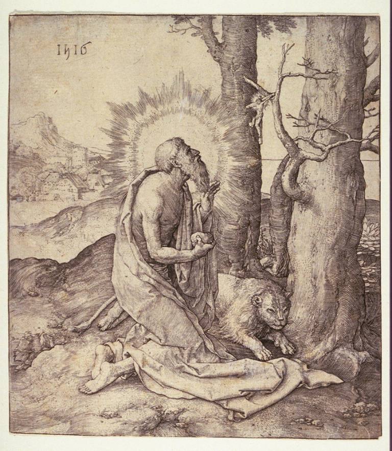 St. Jerome in the Wilderness, from Christ and the Apostles series