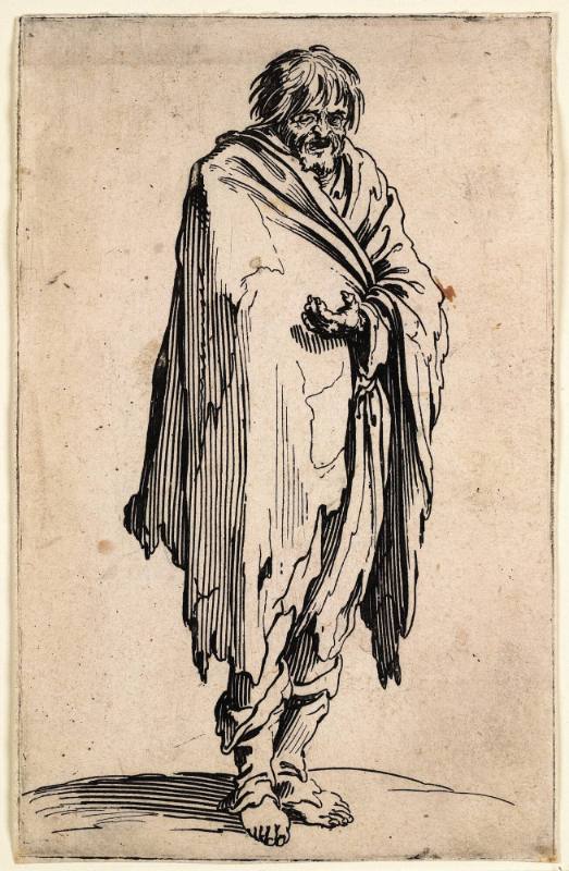 Le Mendiant a la tête Découverte et aux pieds nus (Beggar with bare feet)