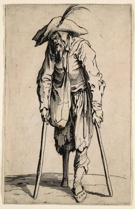 Le Mendiant a la Jambe de Bois (Beggar with wooden leg)