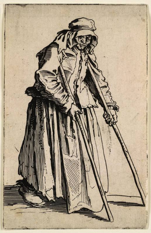 Le Mendiant aux Béguilles (Beggar on crutches)