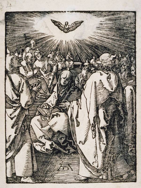 The Descent of the Holy Spirit, from the Small Passion (Published 1511)