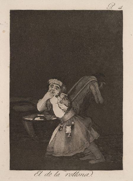El de la Rollona, plate 4 of "Los Caprichos"