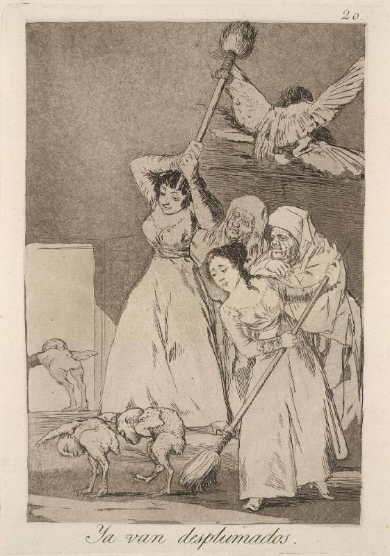 Ya van desplumados (They are leaving, plucked), plate 20 of 