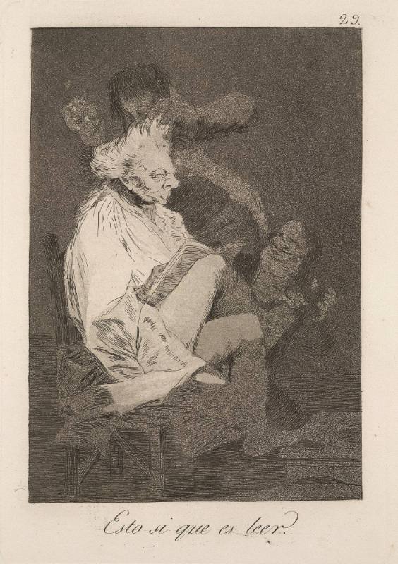 Esto si que es leer (This indeed is reading), plate 29 of 