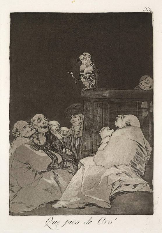 Que pico de Oro! (What a golden beak!), plate 53 of 