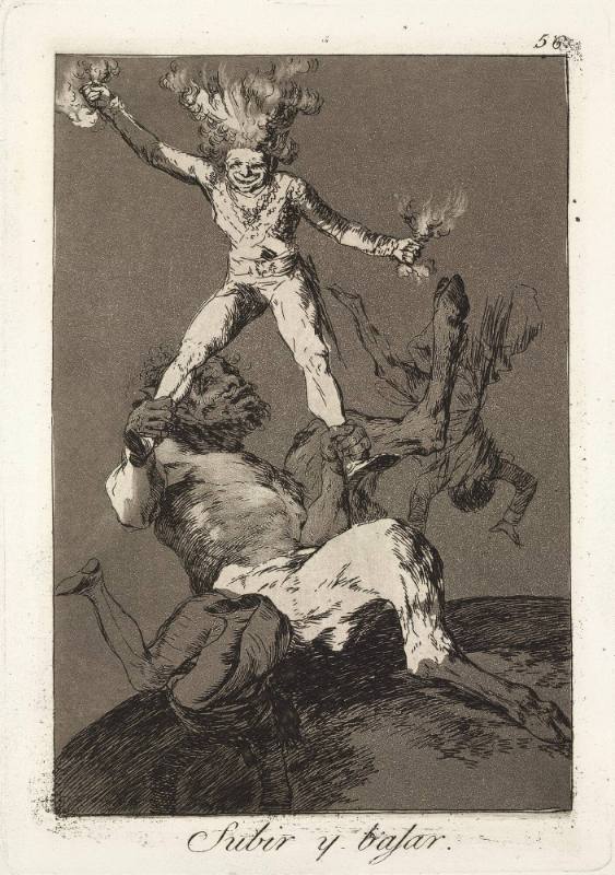 Subir y bajar (Ups and downs), plate 56 of 