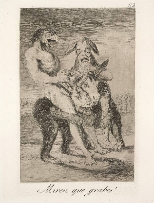 Miren que grabes! (Look, how serious they are!), plate 63 of 