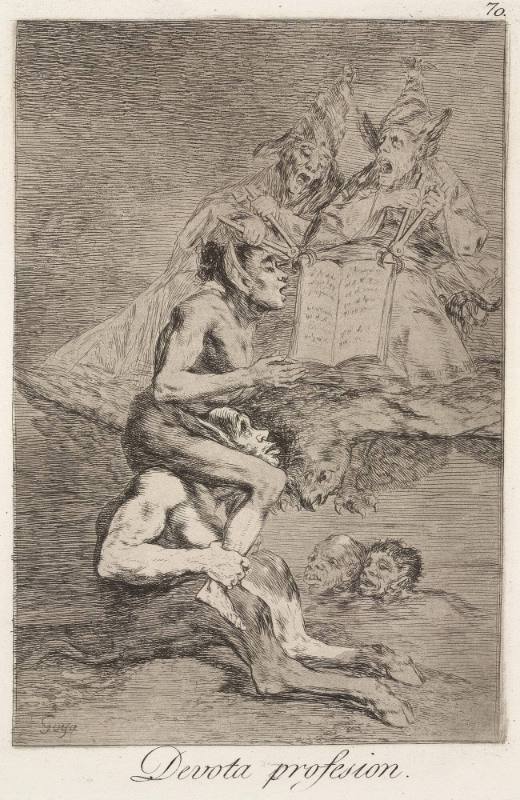 Devota profession (Devout vows), plate 70 of 