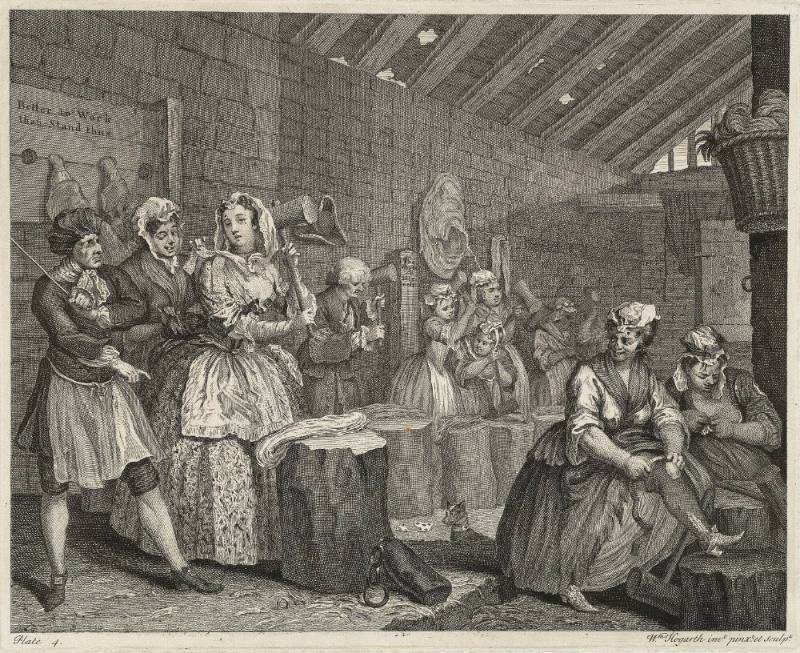 A Harlot's Progress, Plate 4