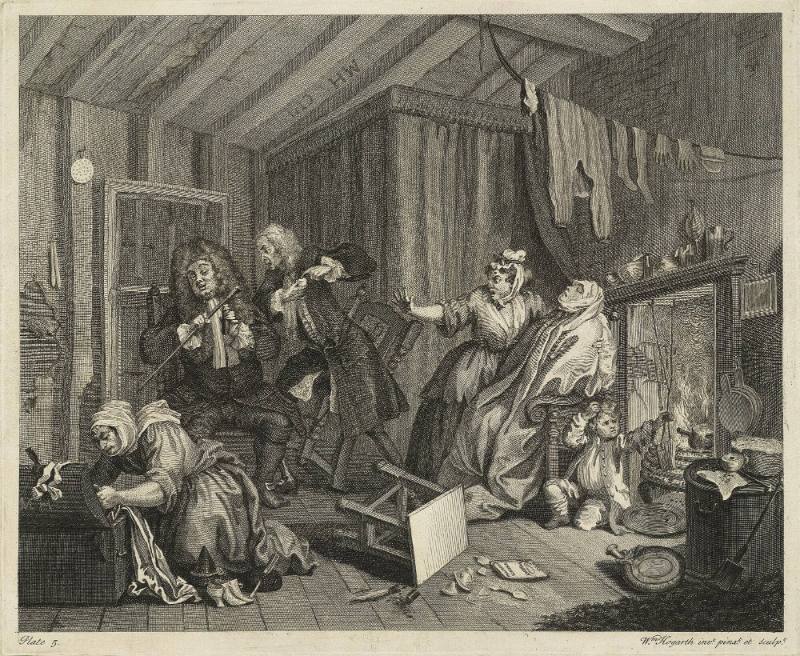 A Harlot's Progress, Plate 5