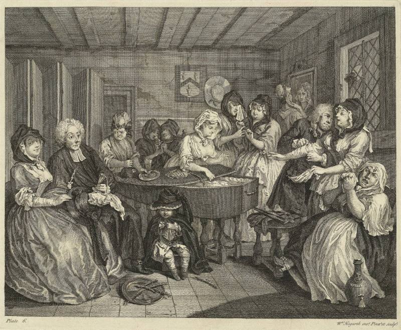 A Harlot's Progress, Plate 6