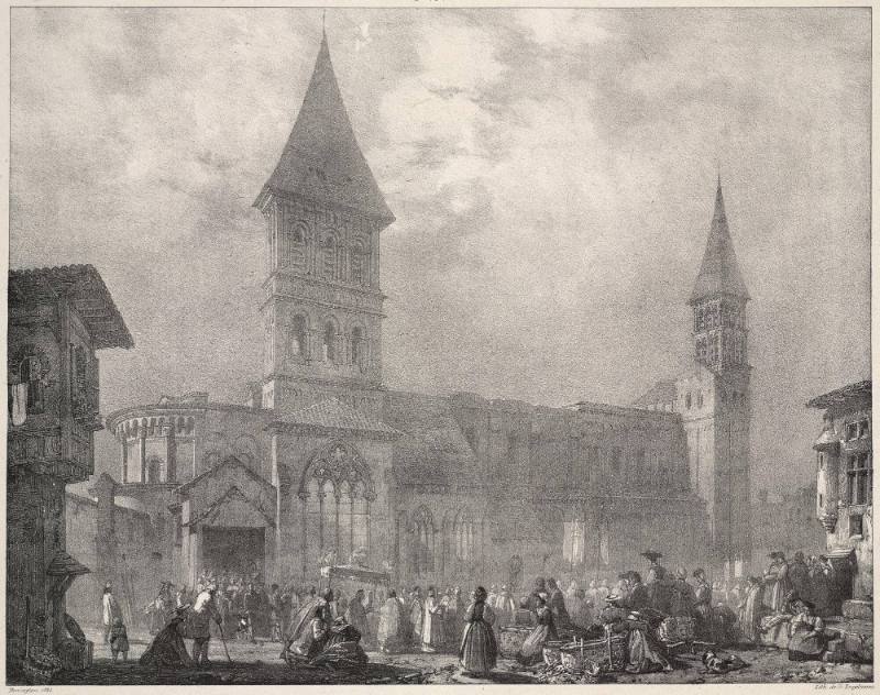 Vue génerale de l'église de L'abbaye de Tournus