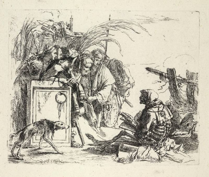 Death Giving Audience, Plate VIII from The Capricci Series