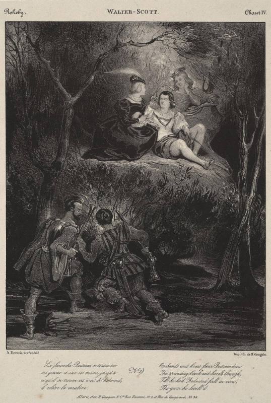 Scene from Walter Scott's Rokeby (Chant IV)