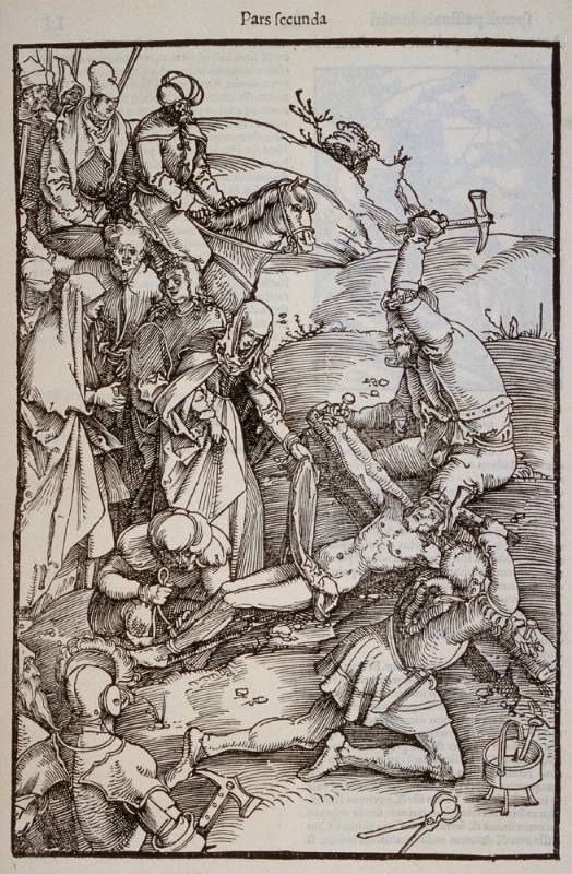 Christ Being Nailed to the Cross; Christ Tormented before the Cross (verso)