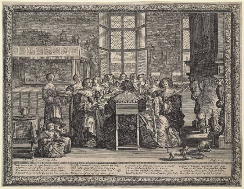 Women Dining While their Husbands are Away